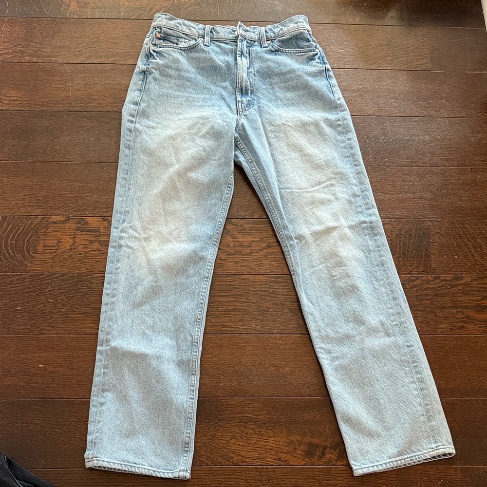 MOTHER Men's Light Blue Straight Jeans
